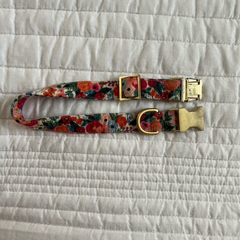 Foggy Dog Floral Patterned Dog Collar